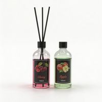 Aceite Esencial Aromático sin Fuego con Aroma a Frutas de Verano, para Uso en Interiores y Dormitorios, Aire Fresco, Duración de 60-90 Días, Botella Negra