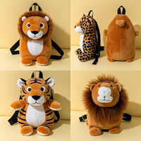 Collection fonctionnelle de sac à dos d'animal en peluche 3D de coton mignon avec le jouet en peluche