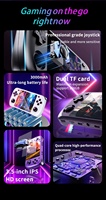 Nouvelle console de jeu vidéo portable H36S rétro avec écran IPS de 3,5 pouces, système Linux, batterie 3000 mAh, lecteur vidéo 64 Go