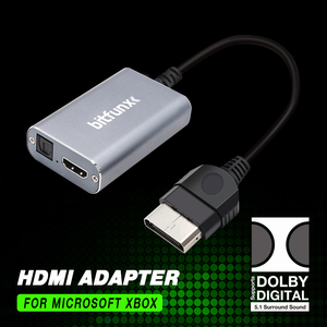 Adaptador BitFunx HDMI para consolas de juegos retro clásicas XBOX Cable HD acepta sonido envolvente Dolby <span class=keywords><strong>Digital</strong></span> 5,1 - Product Image 3