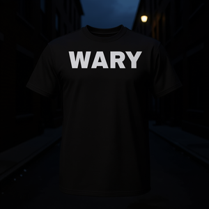 Camiseta con Diseño Gráfico Promocional de Texto Emocional y Atrevido WARY Mood - Product Image 3