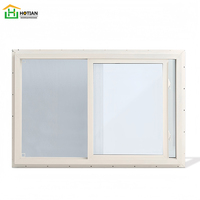 Ventana Corredera de Vinilo para Sala de Estar, Estándar Americano, Panel Certificado de UPVC para Casas