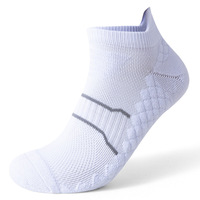 2024 vente chaude été couleur unie absorbant la sueur course en plein air Fitness Compression cheville chaussettes pour femmes hommes