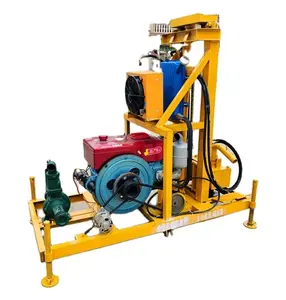 China Supplier Mini Price Small Portable Diesel Hydraulic Borehole Water Well Drilling Rig Machine For Sale