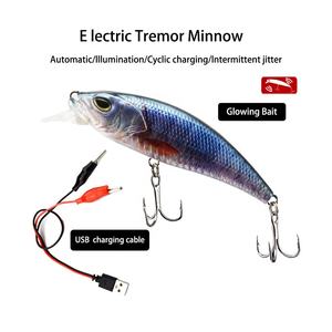 <span class=keywords><strong>2022</strong></span> nouveaux leurres 3.9 pouces nouveaux Wobblers Led pour Robot de pêche poisson méné Rechargeable électrique Vibration Jerkbait <span class=keywords><strong>leurre</strong></span> de pêche - Product Image 4