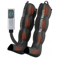 Système de récupération par compression d'air, bottes de massage dynamique à pression pour les jambes, pour l'amélioration de la circulation et la récupération musculaire
