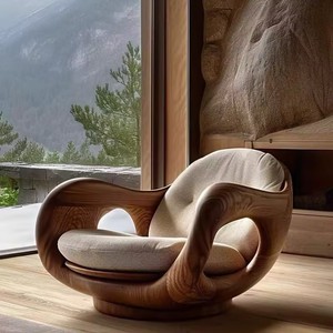 Ghế sofa đơn phong cách Ý tối giản, thiết kế sáng tạo, chất liệu vải, dành cho phòng khách, căn hộ, biệt thự. - Product Image 6