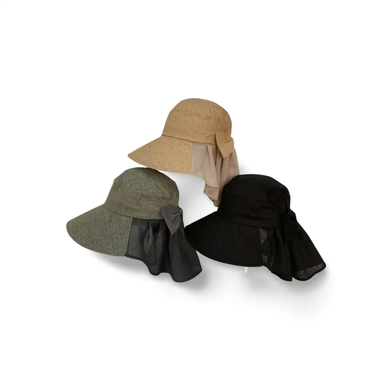 Sombrero de playa de verano ajustable de alta calidad, gorras parasol de protección UV de ala ancha grande, sombreros de visera con cubierta para el cuello