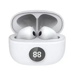 Headset nirkabel Pro 8 Multi warna, Headphone Bass Stereo In Ear Mini, Headset olahraga tahan air, earphone sentuh