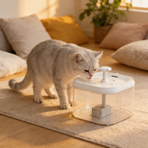Neues Haustierprodukt 2026: Ultra-leiser Kabelgebundener Wasserpumpen-Trinkbrunnen für Katzen mit USB-Stromversorgung - Product Image 1