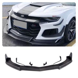 YOMDO Style <span class=keywords><strong>SS</strong></span> - Lame de pare-chocs avant en carbone avec canards pour Chevrolet <span class=keywords><strong>Camaro</strong></span> ZL1 2014-2015 - Product Image 2