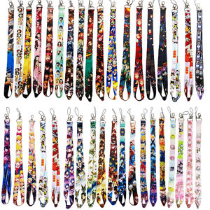 Lanyard Anime poliester dengan Logo kustom layar promosi kustom cetak tali leher cetak Logo kustom sublimasi - Product Image 1