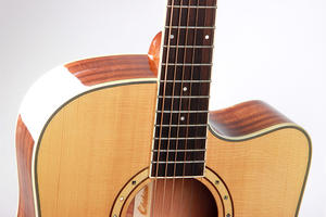 بيع بالجملة جديد الخشب الصلب أفضل السبر 41 بوصة 6 سلاسل الصلب الراتينجية أعلى سبيلي الظهر والجانبية الغيتار الصوتي للبيع - Product Image 4