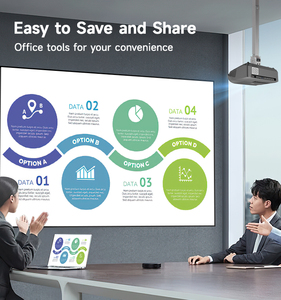 โปรเจคเตอร์แอนซี่ลูเมน1850สำหรับธุรกิจการศึกษาอย่างเป็นทางการ <span class=keywords><strong>Google</strong></span> TV ระบบ4K รองรับเครื่องฉายโปรเจคเตอร์สำนักงานที่มี L1กว้าง - Product Image 6