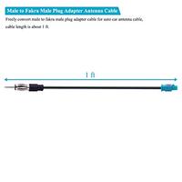 Auto Voiture D'AM FM Radio Antenne Câble Adaptateur Mâle à Fakra Mâle Fiche Jack