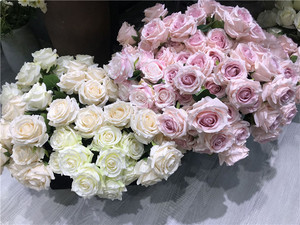 D-3012 9 Teste Decorazioni di Nozze Blush Pink Rose <span class=keywords><strong>Bouquet</strong></span> Artificiale