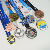 Médailles personnalisées pour clubs sportifs, ligues et compétitions, en alliage de zinc, plaquées or, argent et bronze, avec gaufrage 3D, récompense pour les vainqueurs, médaille de football.
