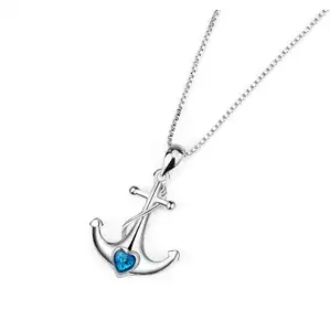 Nautical Charm with 925 Sterling Silver Anchor Pendant Necklace, a Symbol of Stability and Adventure