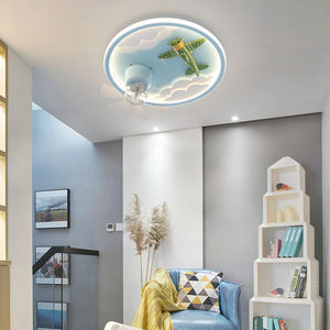 Kinderzimmer Licht Lüfter Licht Jungen Schlafzimmer Kopf Wechsel richter Flugzeug Lüfter Lampe für Jungen und Mädchen Kinderzimmer - Product Image 2