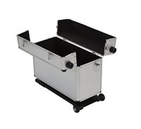 Valise à roulettes en aluminium, valise de transport portable pour documents, avec roulettes, personnalisable, pour transporter des bandes dessinées