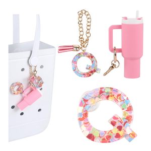 Letter Charms Compatible for Bogg <b>Bags</b> <b>Initials</b> Letter Keychain for Bogg <b>Bag</b> and Simply Southern Decoration Accessories - Product Image 5