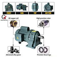 Moteur à induction à engrenages horizontal monophasé/triphasé 220V 750W 28mm 50Hz/60Hz