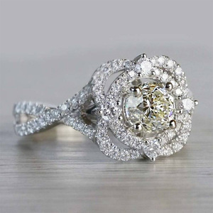 Elegante anello scintillante per donna, delicato gioiello alla moda per le dita - Product Image 3