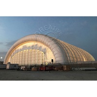 Hangar gonflable de structure de tente pneumatique de tunnel d'entrepôt de stockage extérieur pour des avions