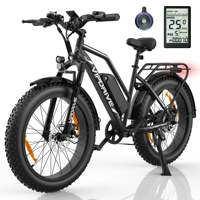 Vélo Électrique Tout-Terrain My Store EU 500W/750W, Vitesse 45KPH, Pneus Larges 24*4'', Batterie 48V 13AH, VTT Longue Portée pour Femmes, Cadre Élevé, 0.0 lb
