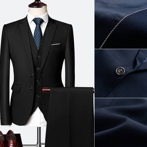 Y2603 <span class=keywords><strong>Completo</strong></span> da <span class=keywords><strong>Uomo</strong></span> Stile Britannico, Giacca Slim Fit + Gilet + Pantaloni, Set 3 Pezzi, Abiti Formali da Ufficio, <span class=keywords><strong>Completo</strong></span> da Sposo per Matrimonio - Product Image 6