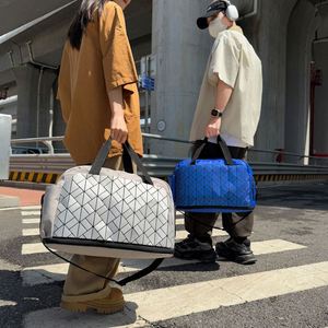 Fashion Geometric Pattern Travel Bags Outdoor Sports Fitness <b>Storage</b> Bags Waterproof Luggage Bag for Unisex - Product Image 1