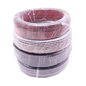 2针3针4针5针18AWG 20AWG 22AWG电力延长线电缆，用于单色RGB RGBW发光二极管条连接