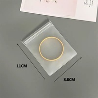 Sacs de scellage de bijoux en plastique Fermeture à glissière refermable Pochettes transparentes résistantes à la déchirure personnalisées
