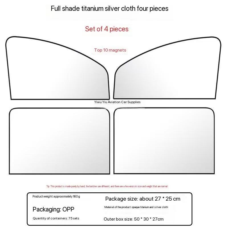 Panno argento titanio (4 pezzi)