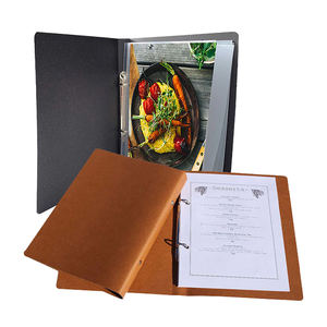 प्रमोशन लेदर मेनू बाइंडर मेनू बुक कवर होल्डर्स रेस्तरां कॉफी बार के लिए रेस्तरां मेनू कवर - Product Image 4