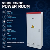 Armoire de distribution de moteur professionnelle XL-21 380V 15kA triphasée 5 fils de type fixe pour panneau électrique de ligne de production en usine