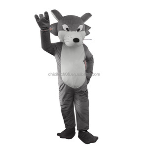 Disfraz <span class=keywords><strong>de</strong></span> Lobo Maligno <span class=keywords><strong>de</strong></span> Dibujos Animados para Actuaciones, con Accesorios <span class=keywords><strong>de</strong></span> Cabeza y Ropa <span class=keywords><strong>de</strong></span> Animal para Usar por Personas, Talla Pequeña - Product Image 1