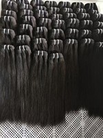 Vente en gros de mèches de cheveux indiens bruts doublement étirés, 100% cheveux humains alignés sur la cuticule, ondulés, provenant de donneurs, pour revendeurs