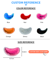 Compresse pour les yeux en gel PVC haute densité réutilisable, logo personnalisé, chaud/froid, soulagement de la douleur, soulagement du stress, pack rafraîchissant pour les yeux gonflés, les cernes