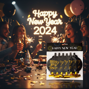 7,5 \ "Golden Pink Año Nuevo Air Blaster 144PK(6)/CS Party Popper & Spray - Product Image 3
