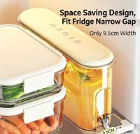 Hete Aanbieding Ruimtebesparende Smalle Koelkastdispenser Met Filtertuitkan Voor Thuis Gemaakt Sap, Cold Brew, Fruitdrank Opslag
