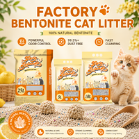 Litière pour chats de qualité supérieure, écologique, agglomérante, à base de bentonite, faible teneur en poussière, contrôle des odeurs, approvisionnement en vrac OEM