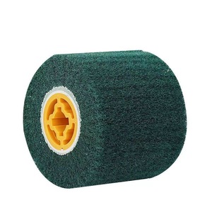 Roue de tréfilage non tissée de dureté moyenne Roues à lamelles de 100mm pour tirer la brosse à tampon <span class=keywords><strong>Scotch</strong></span> Support personnalisé OEM/ OBM - Product Image 5