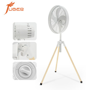 Ventilateur sur pied électrique Windpure à 5 pales 100% acier inoxydable avec 3 vitesses et minuterie pour usage hôtelier - Product Image 4