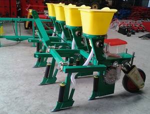 4 שורה שטוחה לשתול מכונת זרע עם ארבע קופסאות דשן מתאימות קרקע חקלאית קטנה שצויירה על ידי טרקטור 40hp - Product Image 3