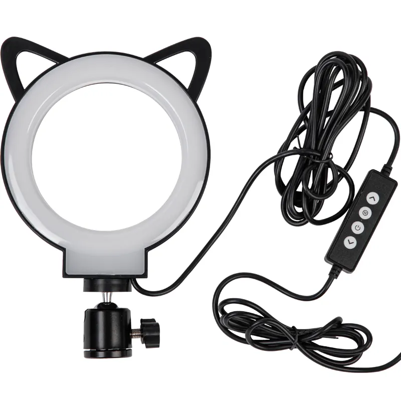 Lampu cincin Led, siaran langsung dengan dudukan Tripod Streaming langsung Set lampu cincin rias Video Studio Selfie lampu cincin Led