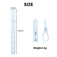 Attaches-câbles en silicone réutilisables, haute élasticité, organisateurs de cordons détachables, pour câbles électriques, chargeurs de téléphone, écouteurs