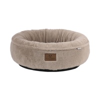 Peppy Buddies Luxus Plüsch Kunst pelz Warmes Donut Hunde bett mit weichem Kissen Rundes Bett für Hunde und Katzen
