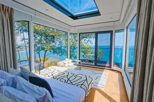 บ้านหรูแบบพกพาแคปซูลและบ้านสำเร็จรูปแบบแยกส่วนโรงแรมหรูเคลื่อนที่ด้วยวัสดุแผงแซนวิช - Product Image 6