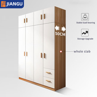 Armoire à portes battantes en bois au design simple et luxueux pour la chambre à coucher, le salon, la maison ou l'appartement, rangement pour vêtements